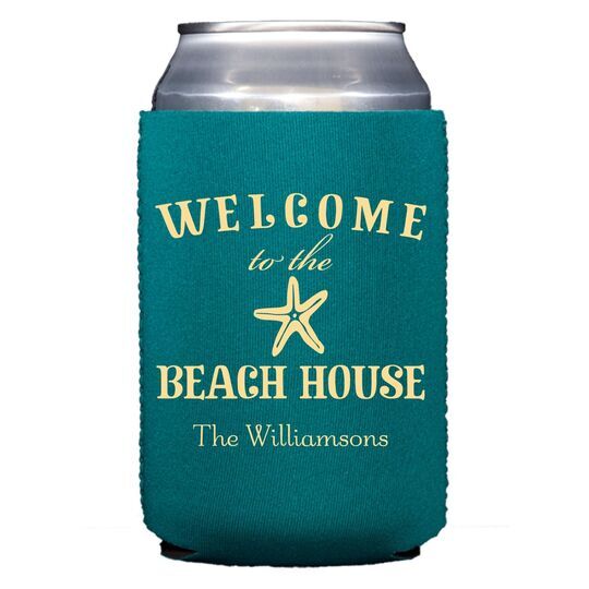 Welcome to the Beach House Collapsible Huggers